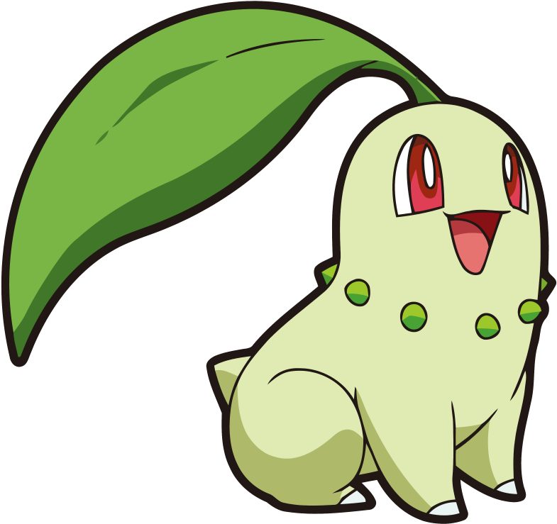 152chikorita Os Anime 4 - Chikorita (806x760), Png Download