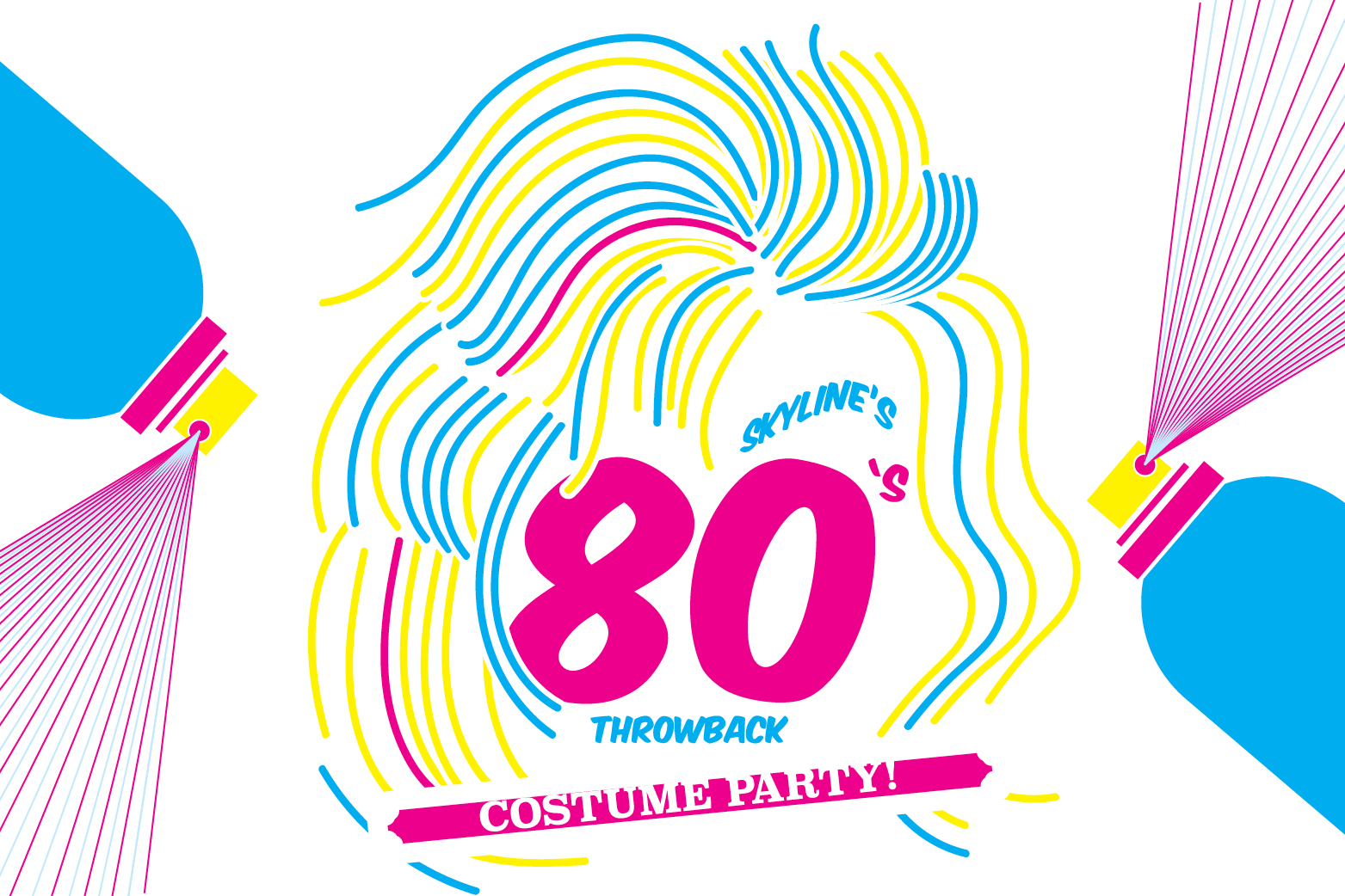 80's Throwback Costume Party - Party (1563x1042), Png Download