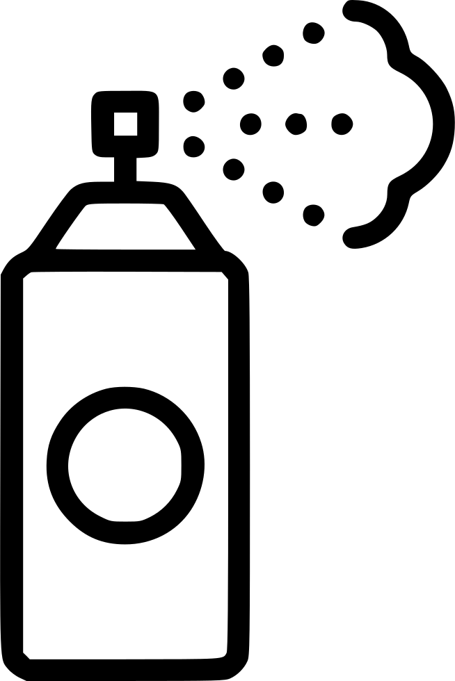 Airbrush Spray Deodorant Tool Comments - Aerosol Spray (654x980), Png Download