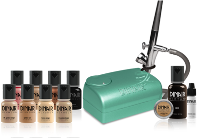 Airbrush Makeup Kits - Airbrush Makeup Kit (500x281), Png Download