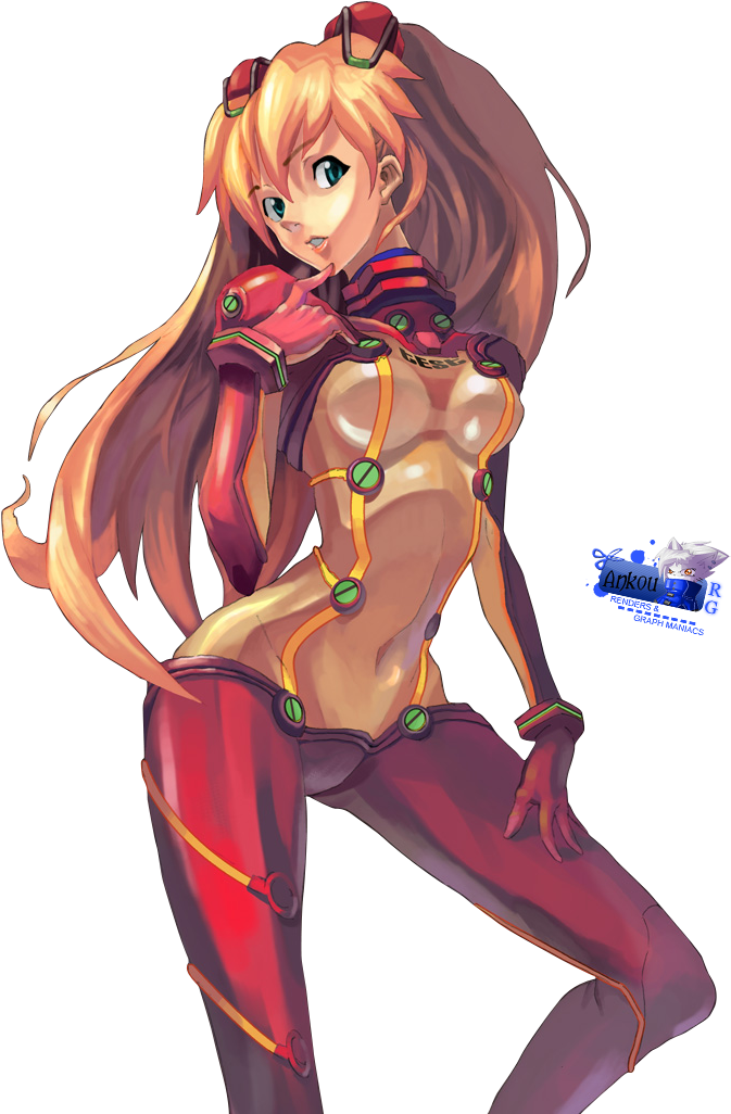 Renders Asuka Langley Evangelion Rousse Combinaison - Fifa World Cup Mascot (715x1060), Png Download