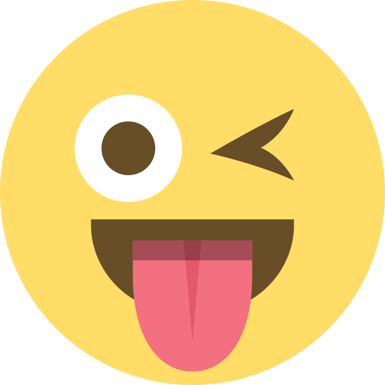 Emoji-wink - Emoji Wink Png (750x750), Png Download