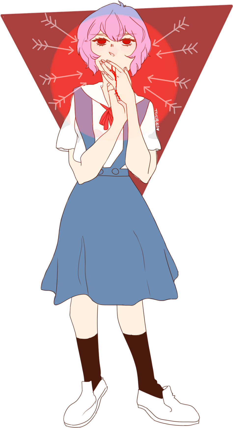 Guess Who Started Watching Evangelion Asuka Langley - Cartoon (1000x1820), Png Download