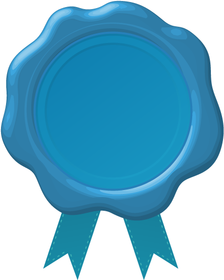 Copyright - Blue Ribbon Seal Png (460x569), Png Download