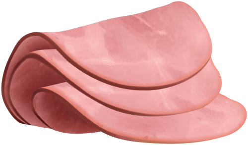Sliced Ham Png Clip Art - Clip Art (500x293), Png Download