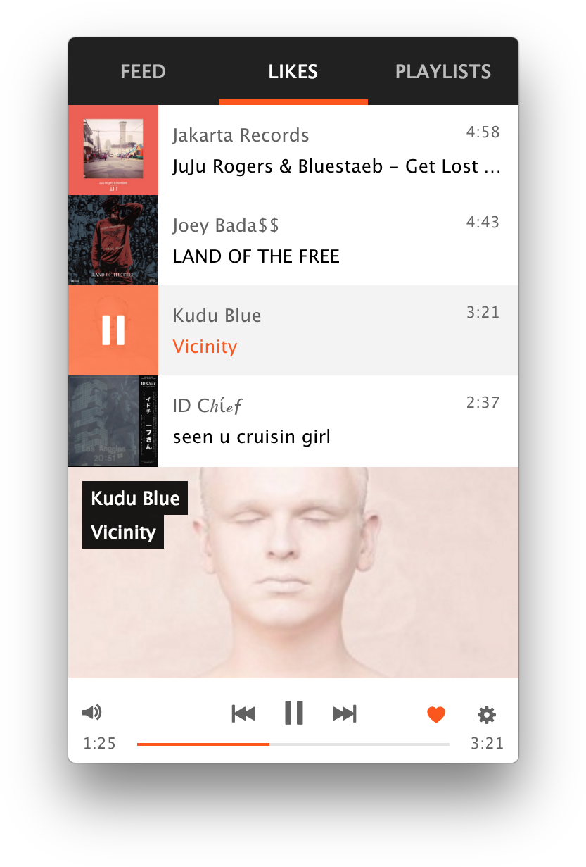 Cumulus - Soundcloud Mac Player (864x1254), Png Download