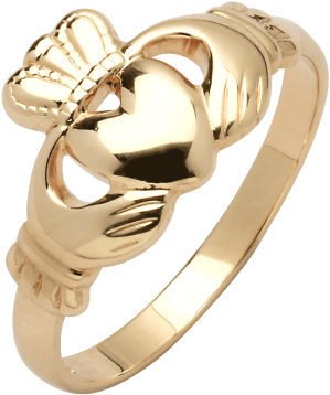 Ladies 14k Gold Irish Handcrafted Genuine Irish Made (600x600), Png Download
