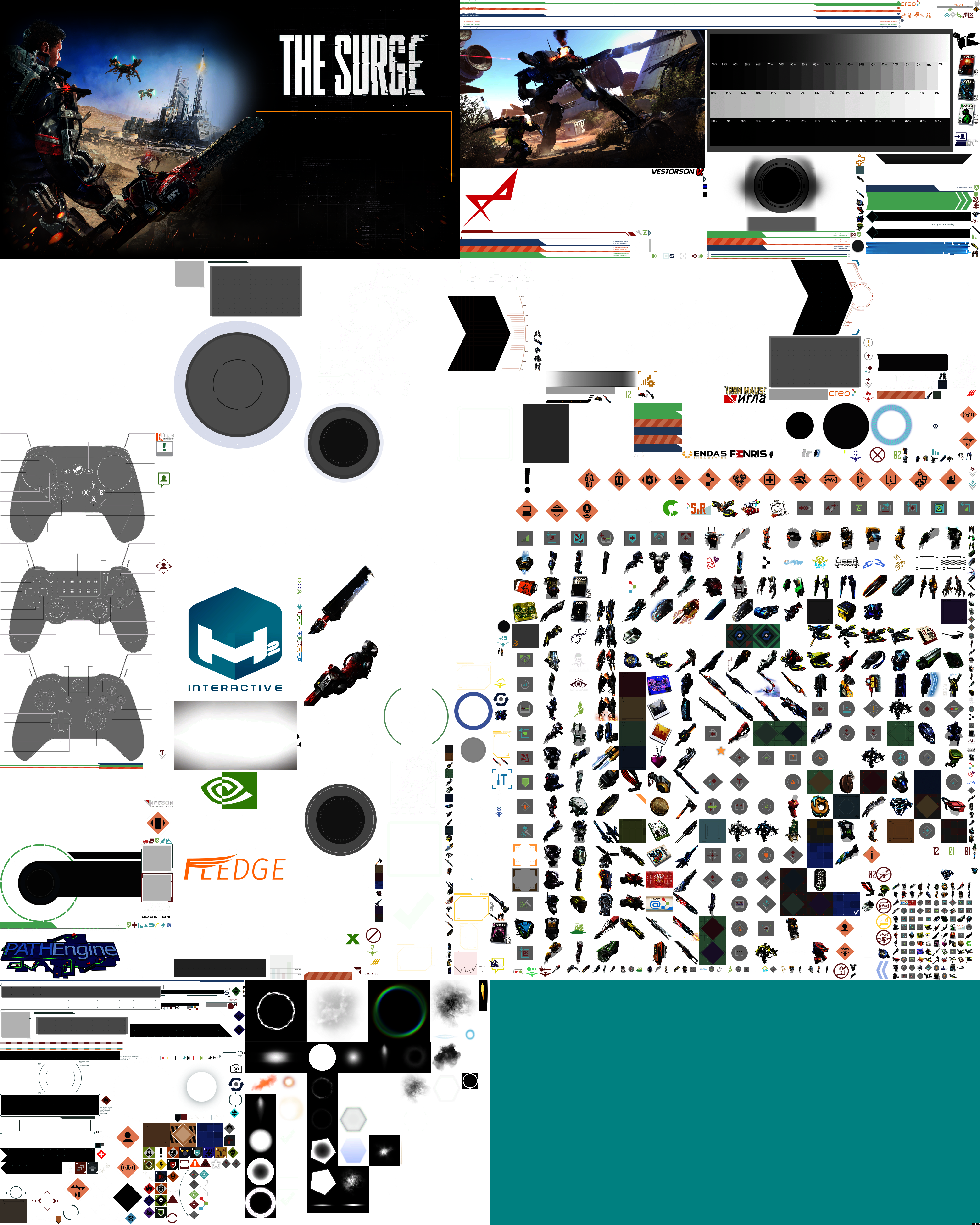 Click For Full Sized Image Icons & Menu Bar - H2 Interactive (4096x5120), Png Download