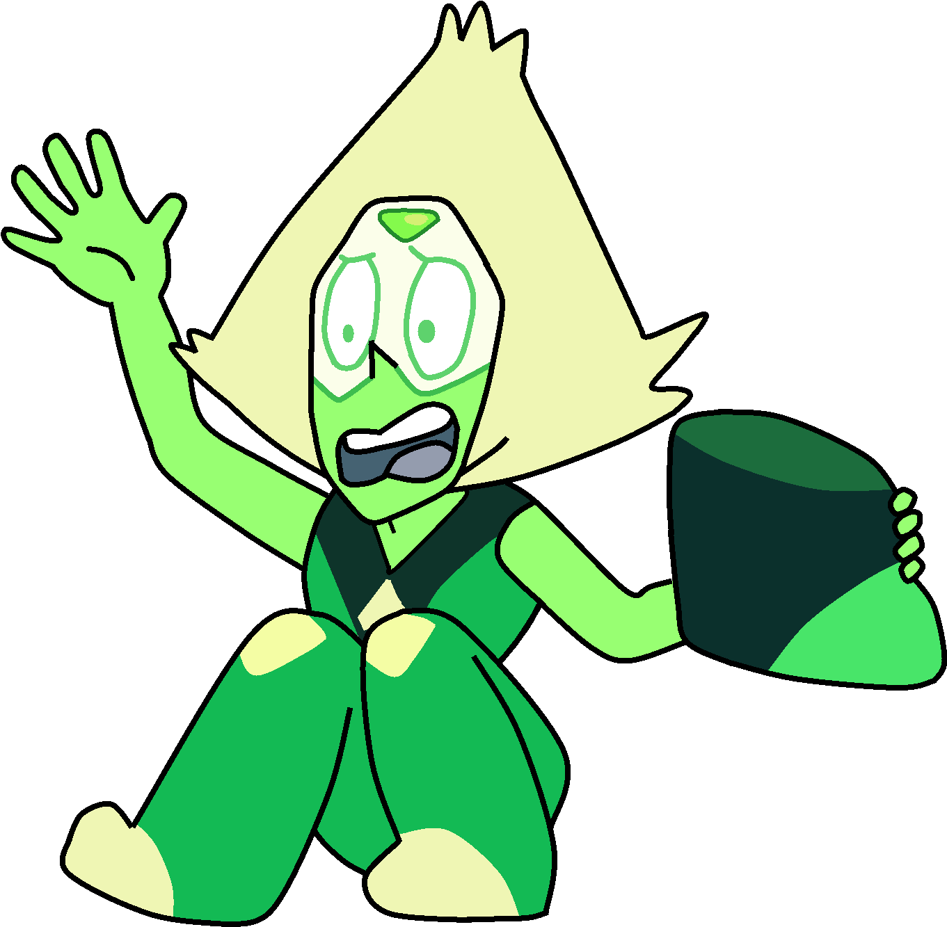 Peridot Png Fluffy - Cartoon (1681x1667), Png Download