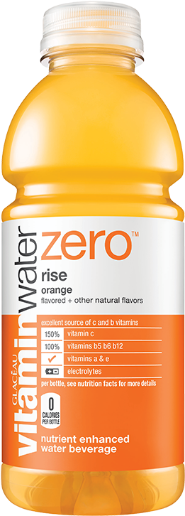 Vitamin Water Zero Orange (300x730), Png Download