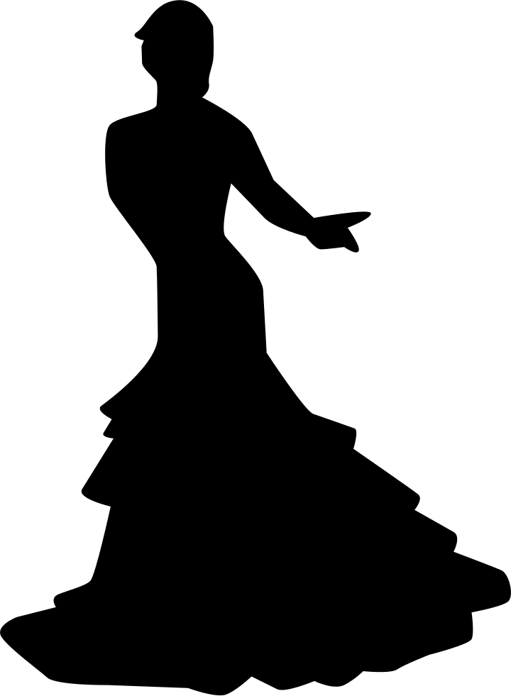 Flamenco Female Dancer Pose Comments - Little Mermaid Silhouette Png (720x981), Png Download