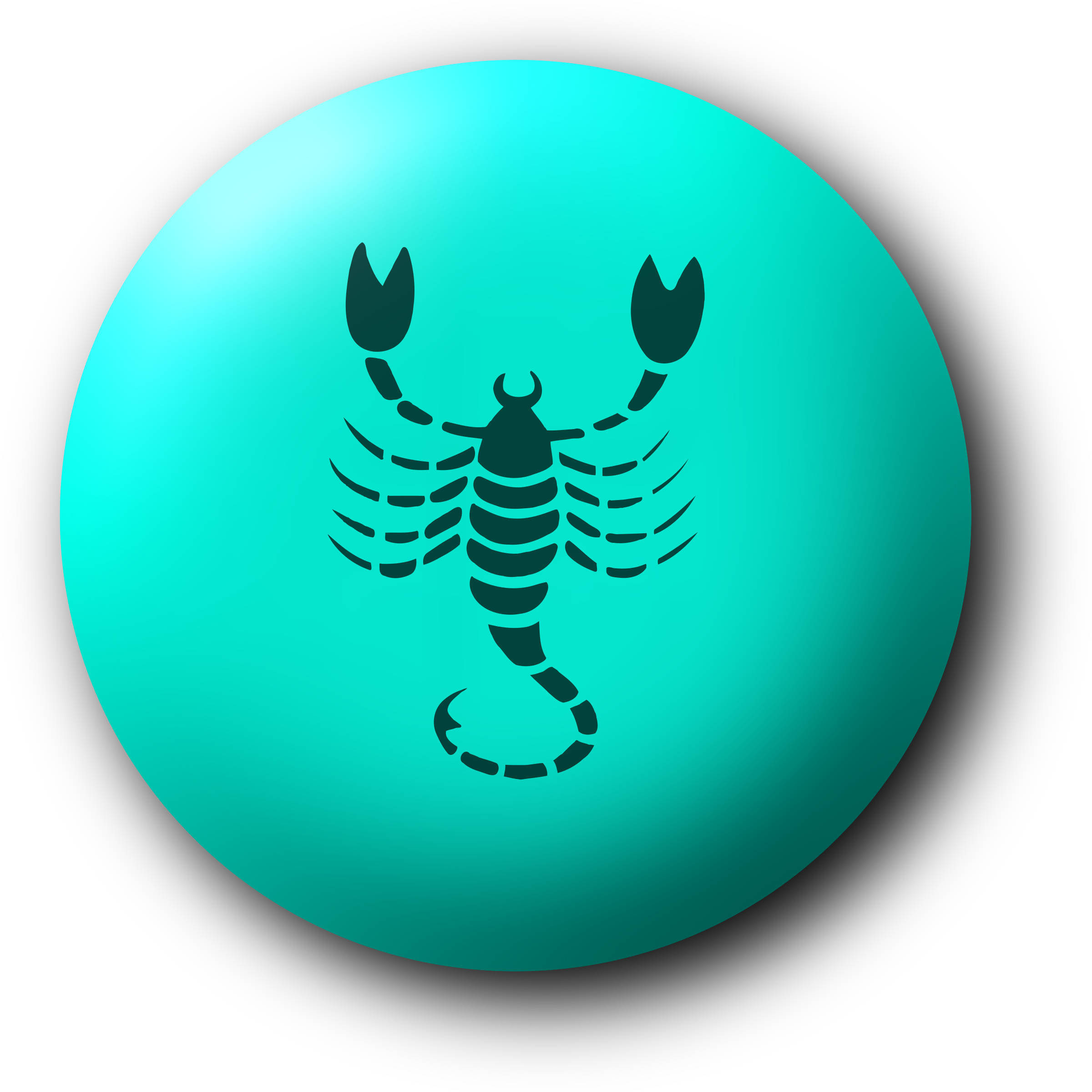 This Free Icons Png Design Of Scorpio Drawing 5 (2400x2400), Png Download