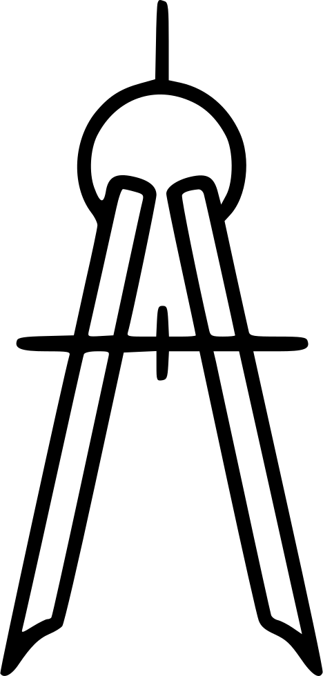 Architecture, Circle, Drafting, Tools And Utensils, - Icon (468x980), Png Download