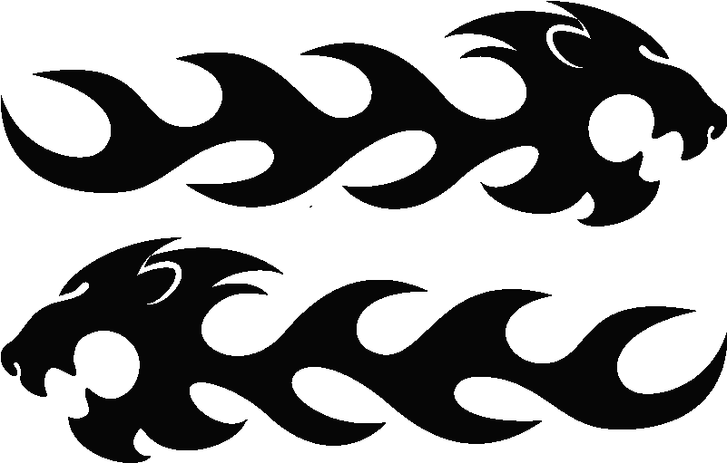 Tete De Lion Et Des Flammes Ambiance Sticker Ros Car - Lion Sticker For Bike (800x800), Png Download