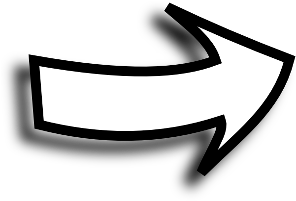 White Arrow Sideways - Comic Book Arrow Png (600x419), Png Download