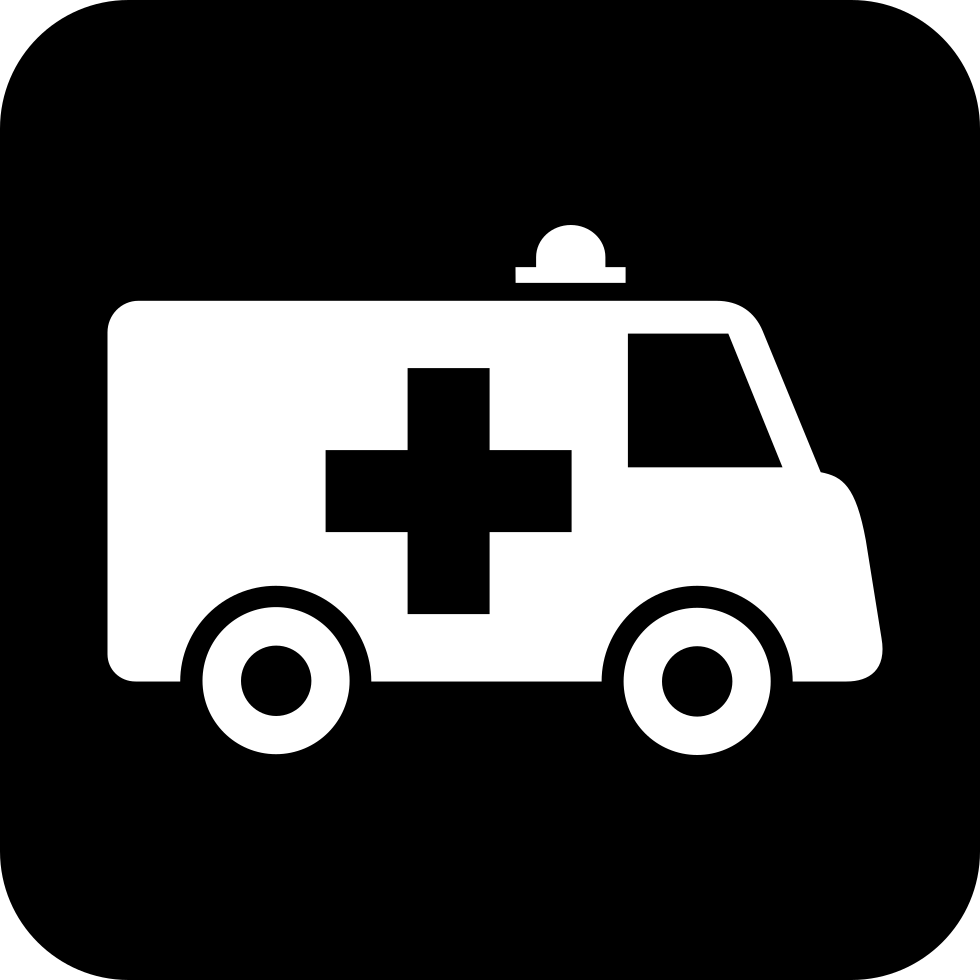 Vector Royalty Free Stock Svg Png Icon Free - Ambulance Entrance Signs (980x980), Png Download