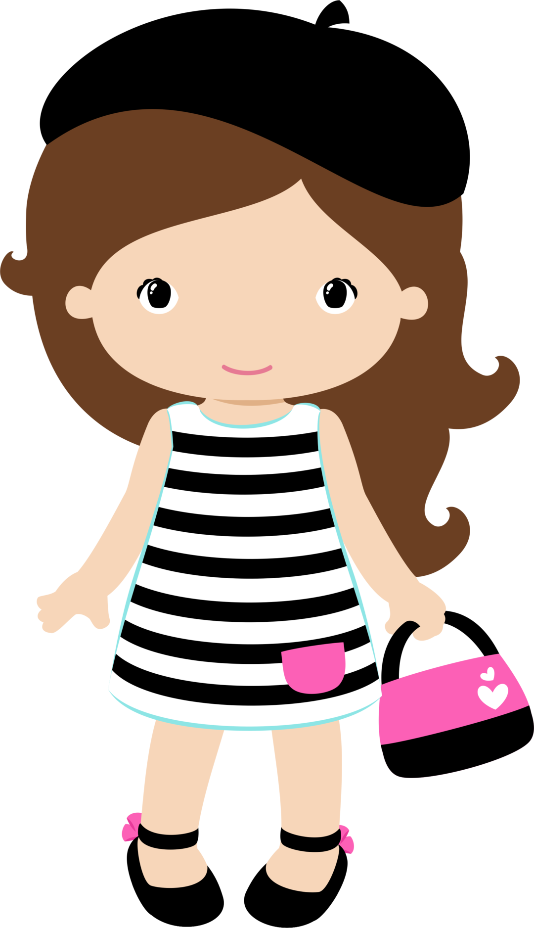 Exibir Todas As Imagens Na Pasta Png - Clipart Girl (1080x1876), Png Download
