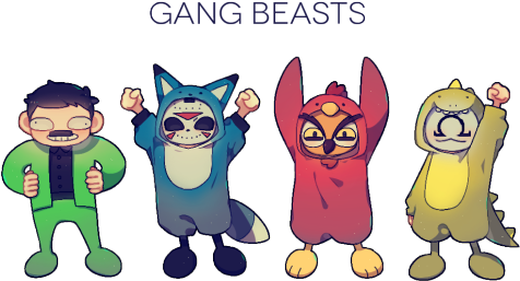 Forbidden Transmissions - Gang Beasts Costumes On Ps4 (500x313), Png Download