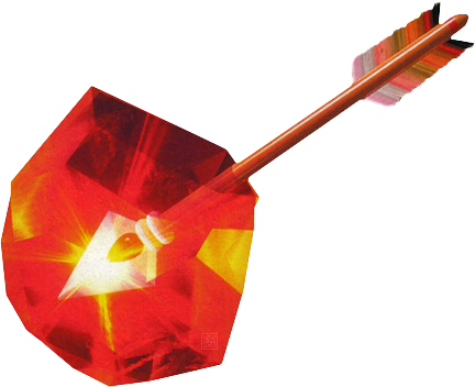 Majora's Mask Arrows Fire Arrow - Zelda Fire Arrow (432x352), Png Download