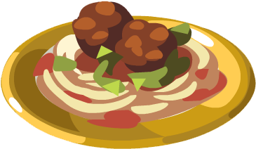 Jamie's Meatball Pasta - Restaurant City Pasta (364x364), Png Download