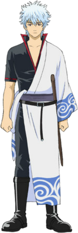Gintoki Sakata Gintama - Gintoki Cosplay (300x770), Png Download