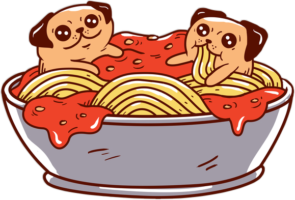 Pasta - Kawaii Pasta (579x393), Png Download