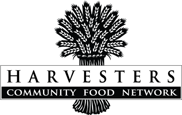 Harvesters Service Area - Harvesters Community Food Network Logo Png (612x425), Png Download