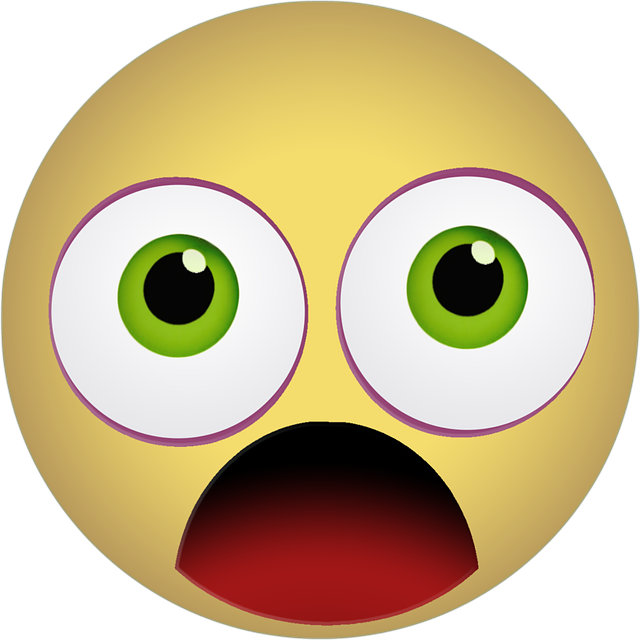 Graphic, Emoticon, Smiley, Scared, Shocked, Yellow - Scared Emojis Gif Transparent Background (640x640), Png Download