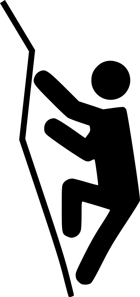 Png File - Rock Climbing Icon Png (462x980), Png Download