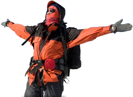 Graphic Royalty Free Library Ft Aconcagua Adventures - Person Climbing Mountain Transparent (458x334), Png Download