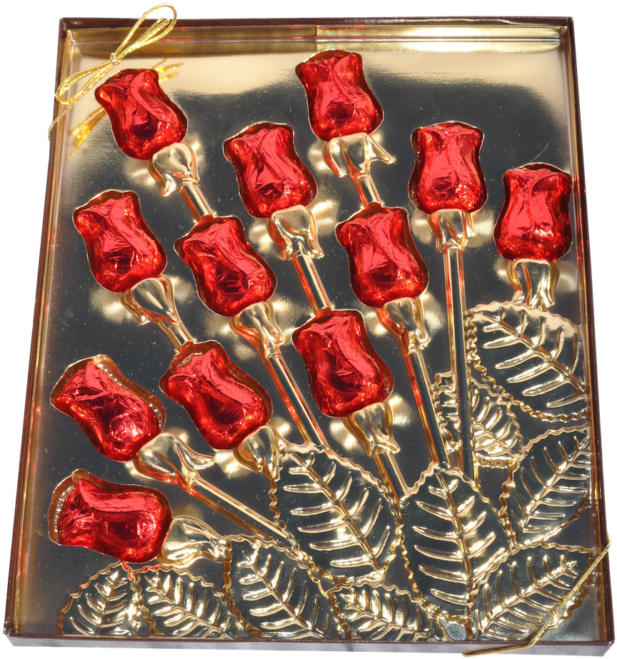 Valentine Dozen Rosebud Box - Rose (1000x1506), Png Download