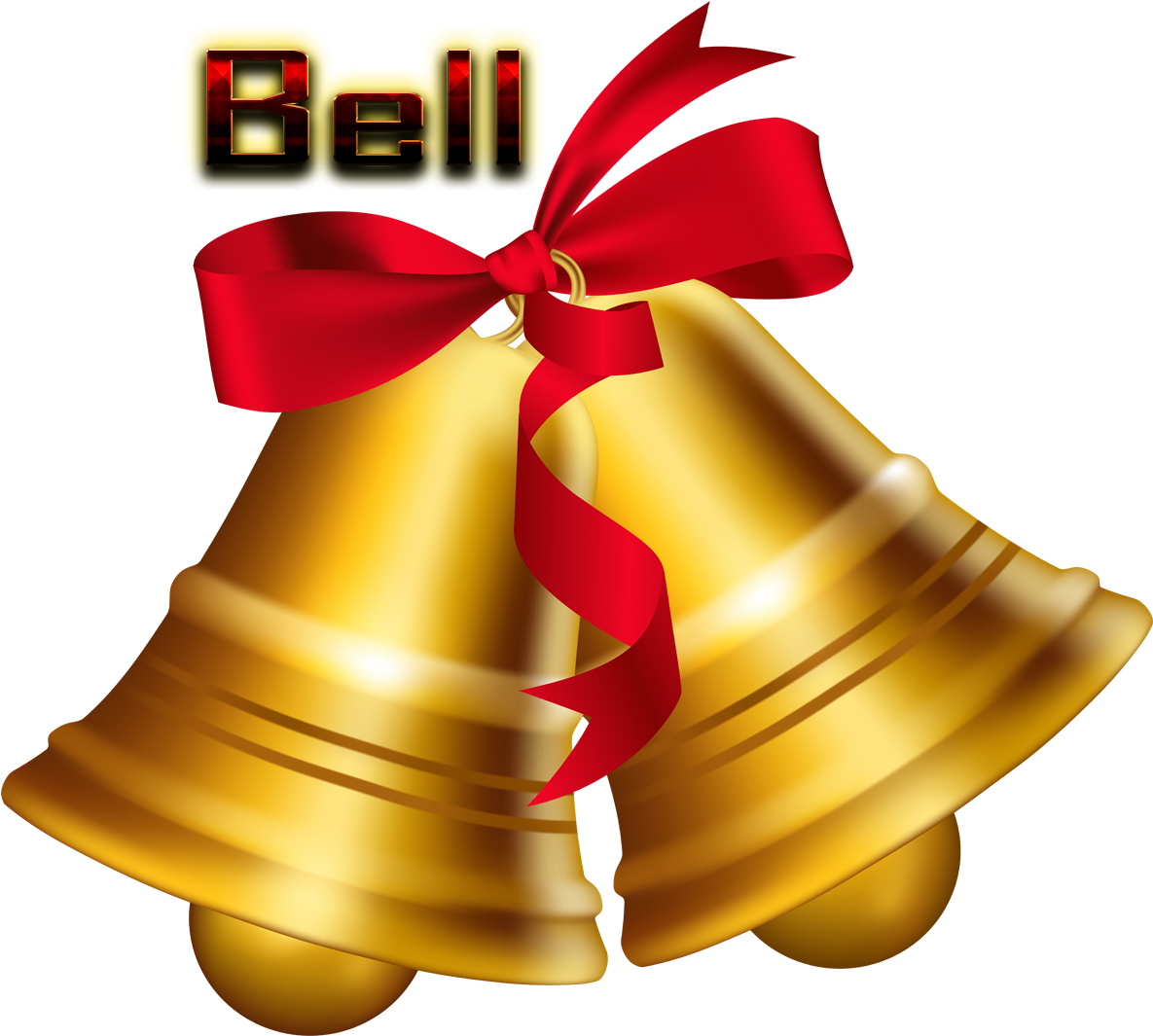 Bell Png Hd - Happy Christmas Bell Png (1920x1200), Png Download