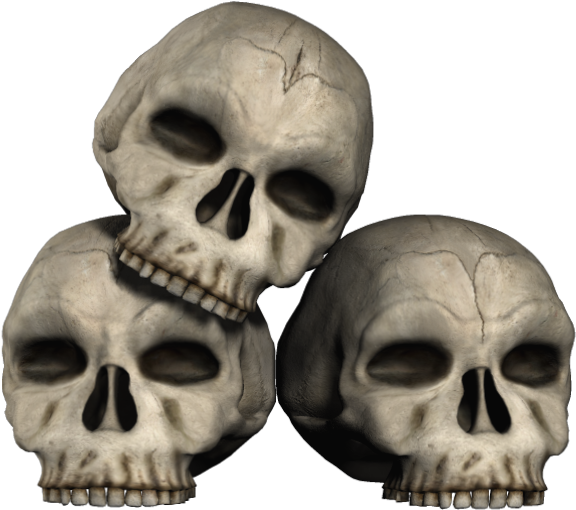 Transparent Skulls (630x588), Png Download