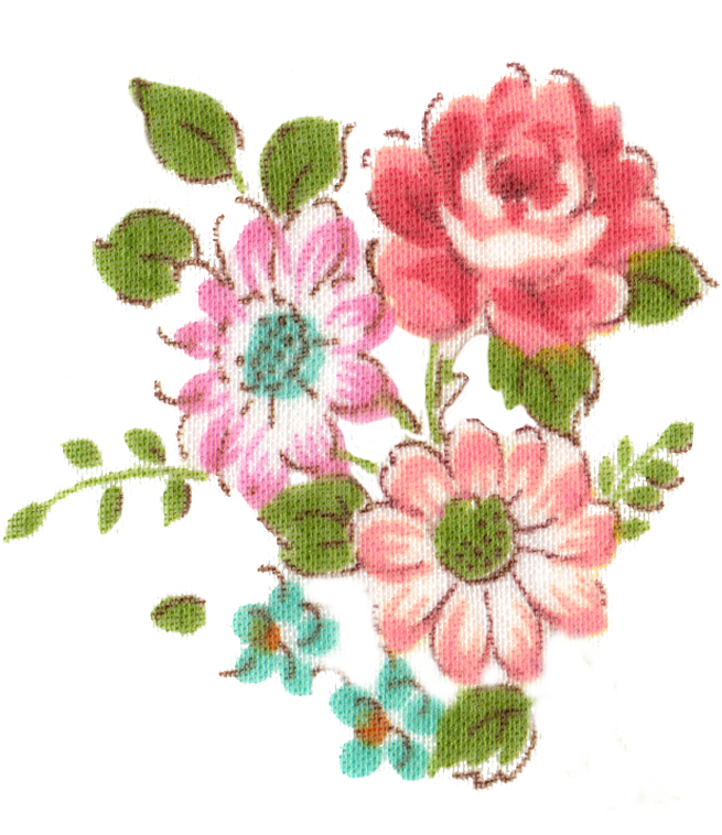 Floral Bunch Clip Art Pretty Free Things - Clip Art (655x758), Png Download
