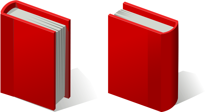 How To Set Use Red Books Clipart (900x466), Png Download