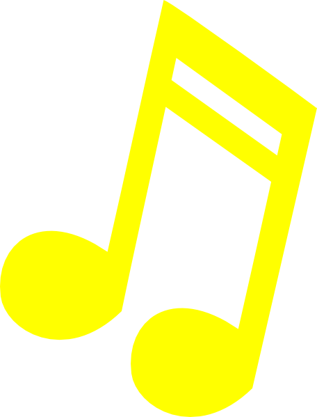This Free Clipart Png Design Of Yellow Music Note Man (456x599), Png Download