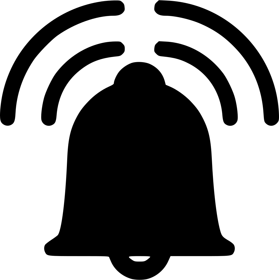 Alarm Bell Ringing Comments - Notification Bell Icon Png (980x982), Png Download