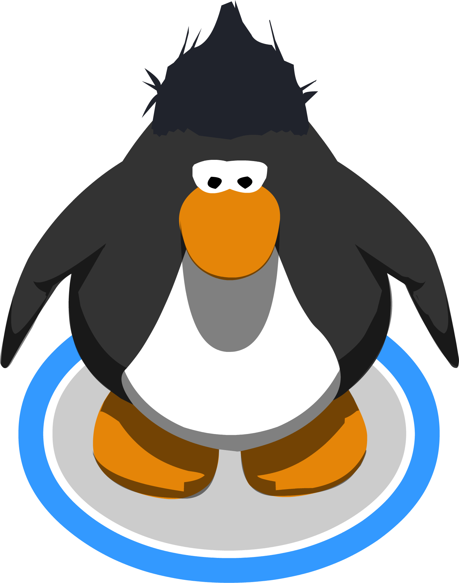 Tallest Haircut In Game - Red Penguin Club Penguin (1482x1882), Png Download