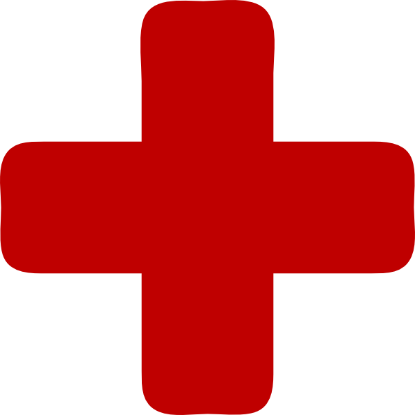 Red Medical Cross Clip Art At Clker - Medical Cross Clipart (600x600), Png Download