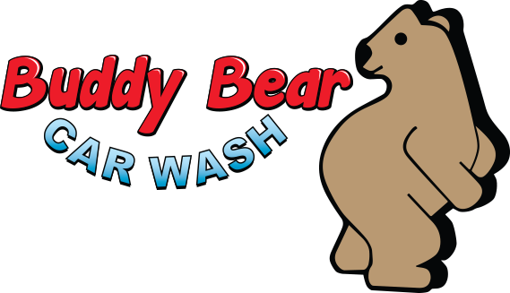 Buddy Bear Logo - Buddy Bear Car Wash (569x327), Png Download