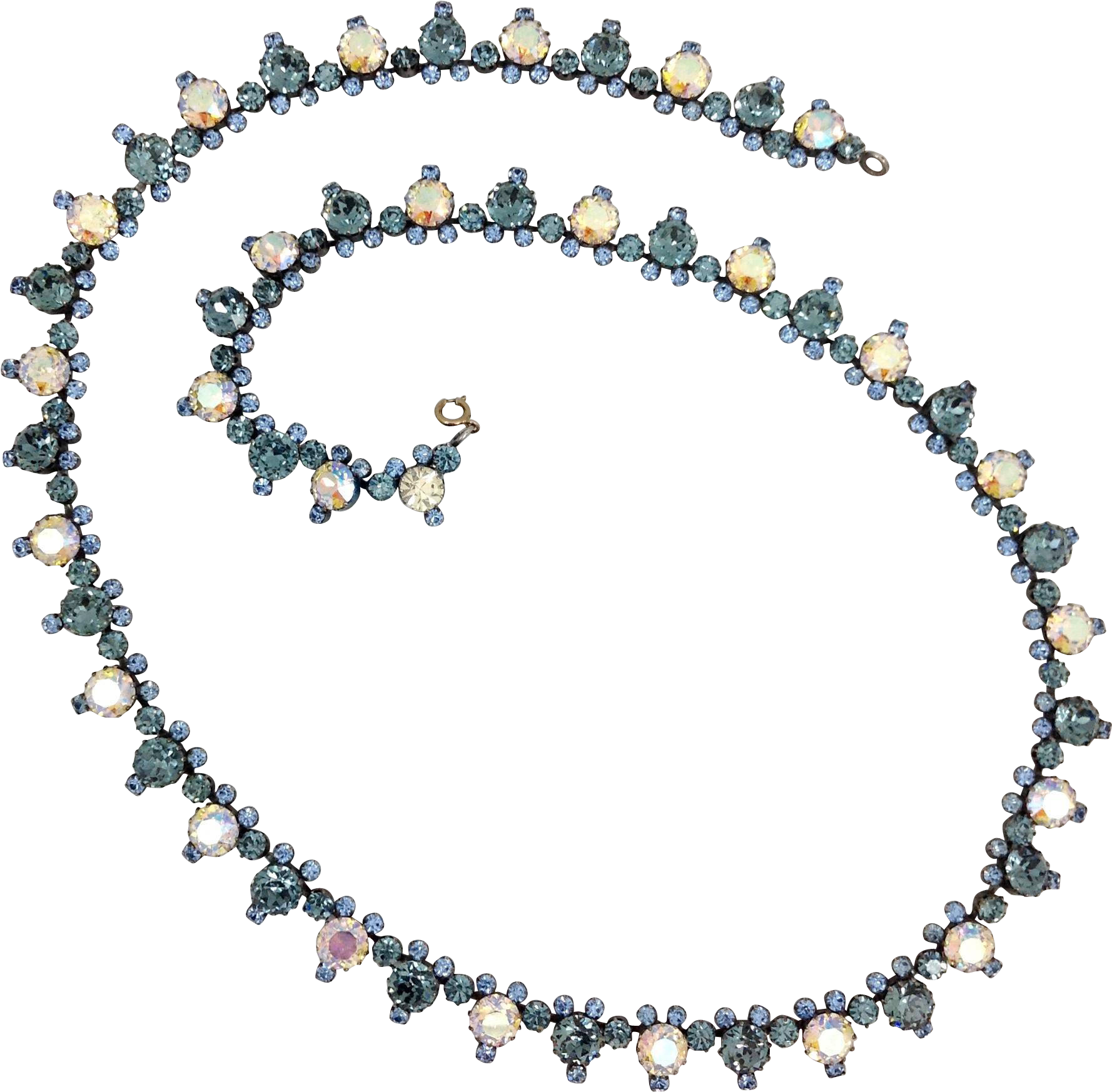 Rhinestone Belt Mid Century From Antiques Of - Excavator (1777x1777), Png Download