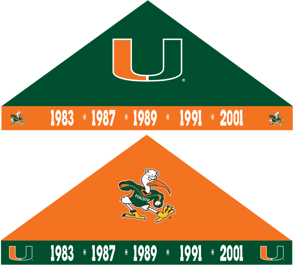 Miami Hurricanes Championship Years 9'x9' Tent - Miami Hurricanes Buttons 6ct (1024x922), Png Download