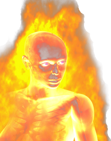 Fire-091 - Man Of Fire Png (378x480), Png Download