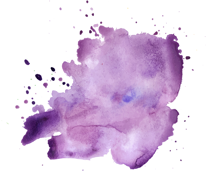 Purple Watercolour Splash For Black Country Women's - Transparent Purple Watercolour (700x616), Png Download