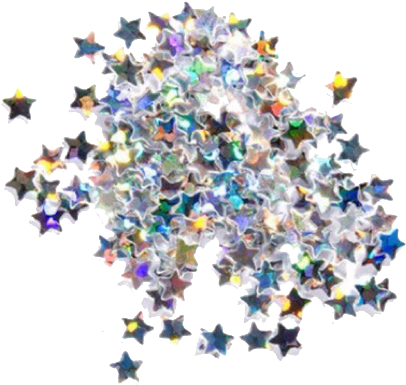 Confetti Clipart Tumblr Transparent - Star Glitter Transparent (432x393), Png Download