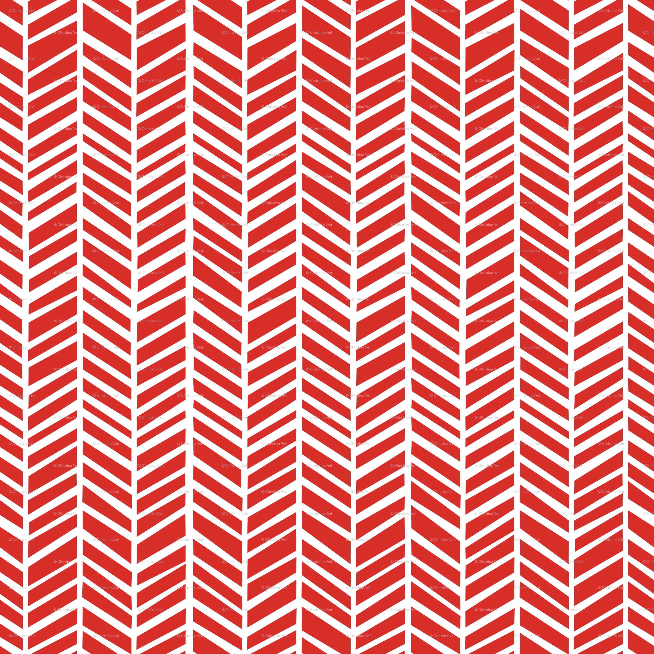 Herringbone Poppy Red Wallpaper - Gray, Pink, And Green Custom Wallpaper By Friztin - (2175x2175), Png Download