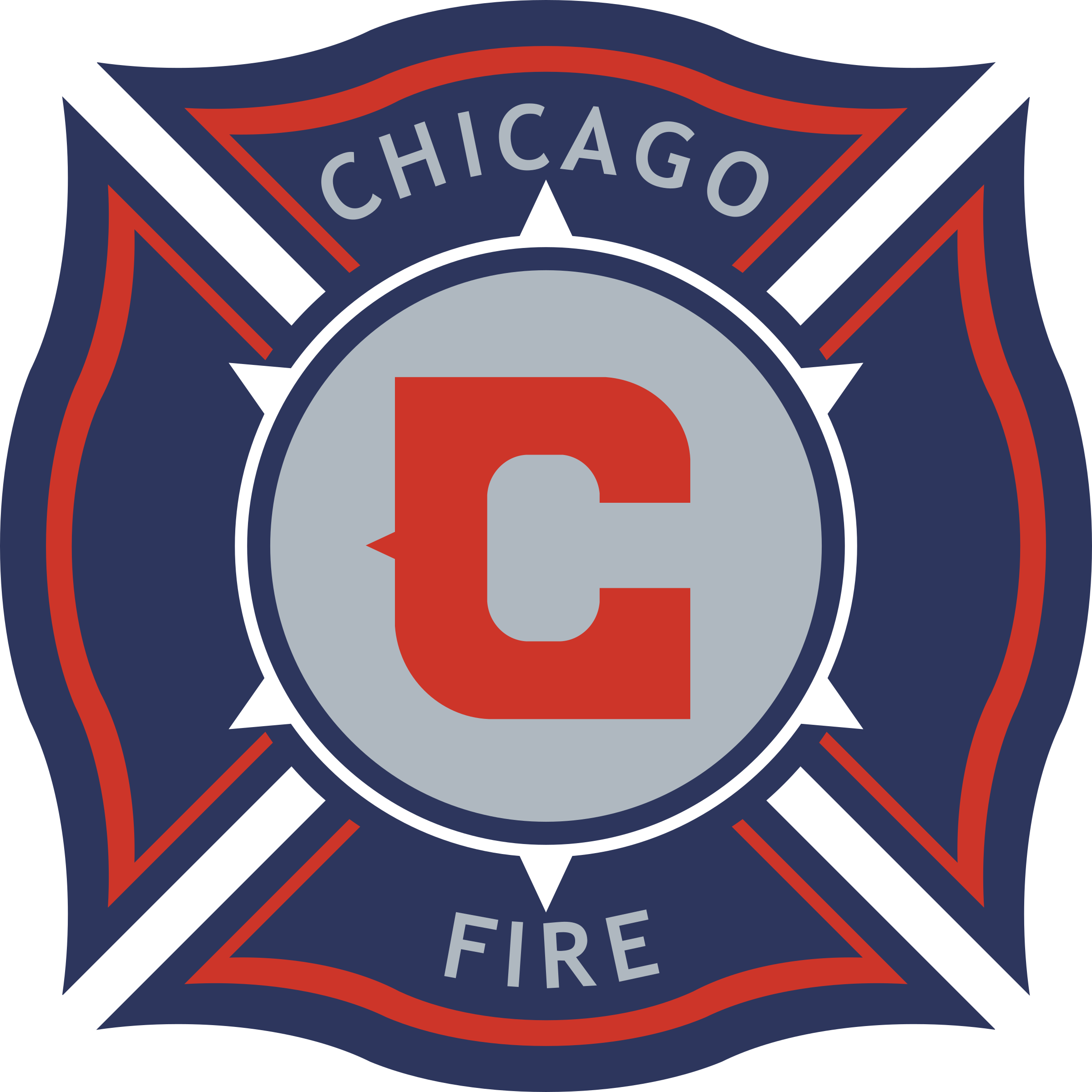 Fire Logo Png Transparent - Chicago Fire Soccer Logo Png (2400x2400), Png Download