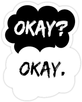 The Fault In Our Stars" Stickers By Spellbending - Fault In Our Stars Stickers (375x360), Png Download