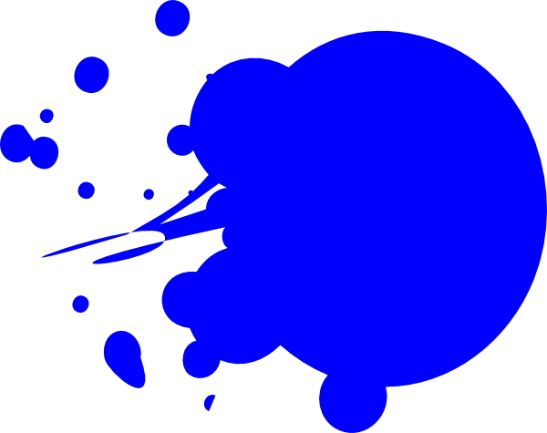 White Paint Splatter Clip Art Black Outline Splat - Paint Splatter Clipart (600x475), Png Download