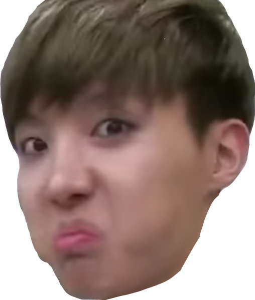 J-hope Nose Bts Face Cheek - Bts Derp Face Png (508x599), Png Download